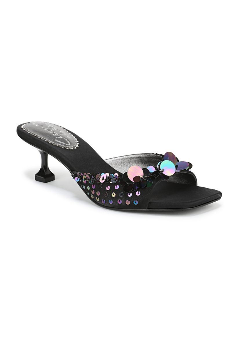 Juliana Kitten Heel Mule Sandals 