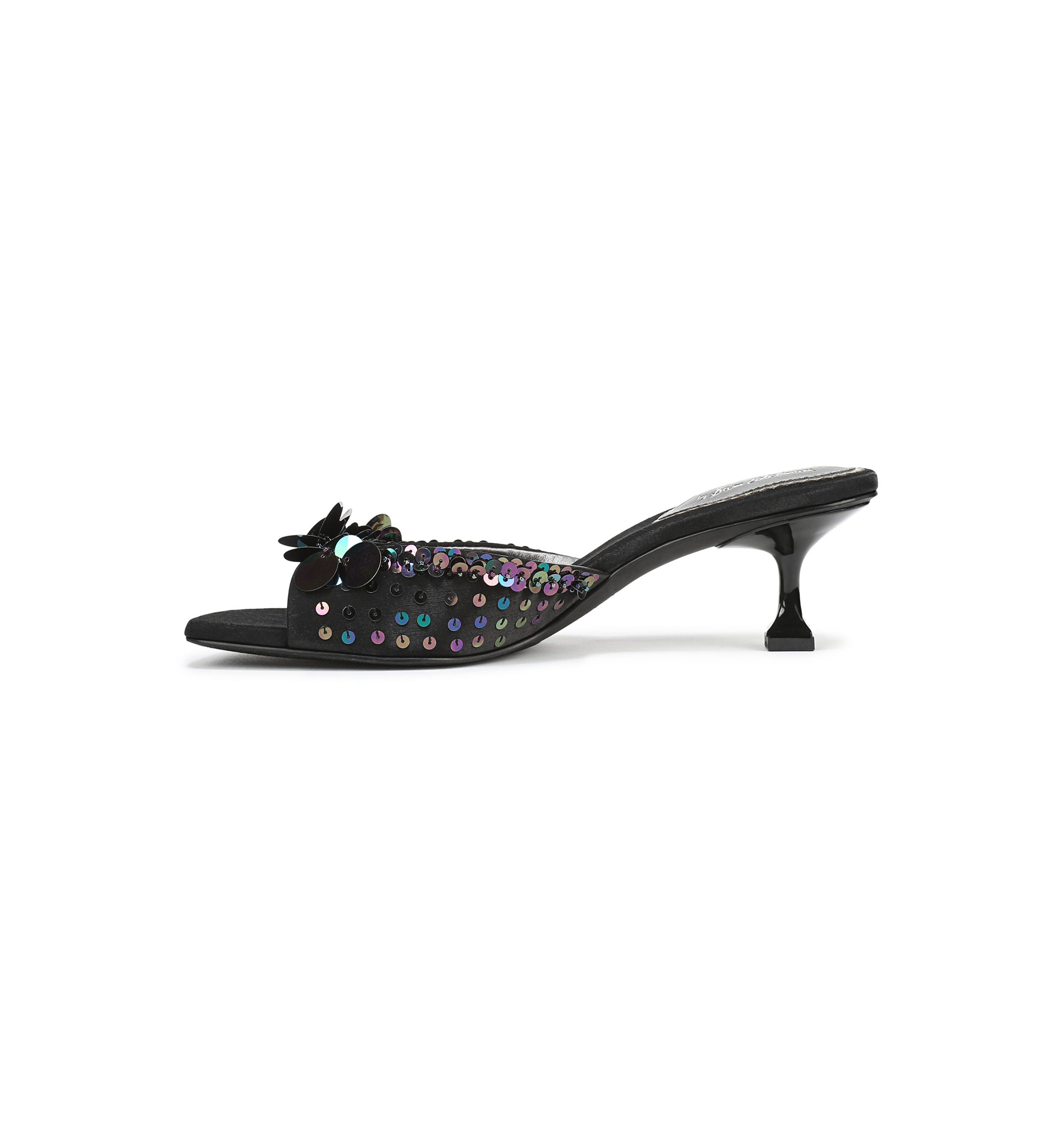 Juliana Kitten Heel Mule Sandals 