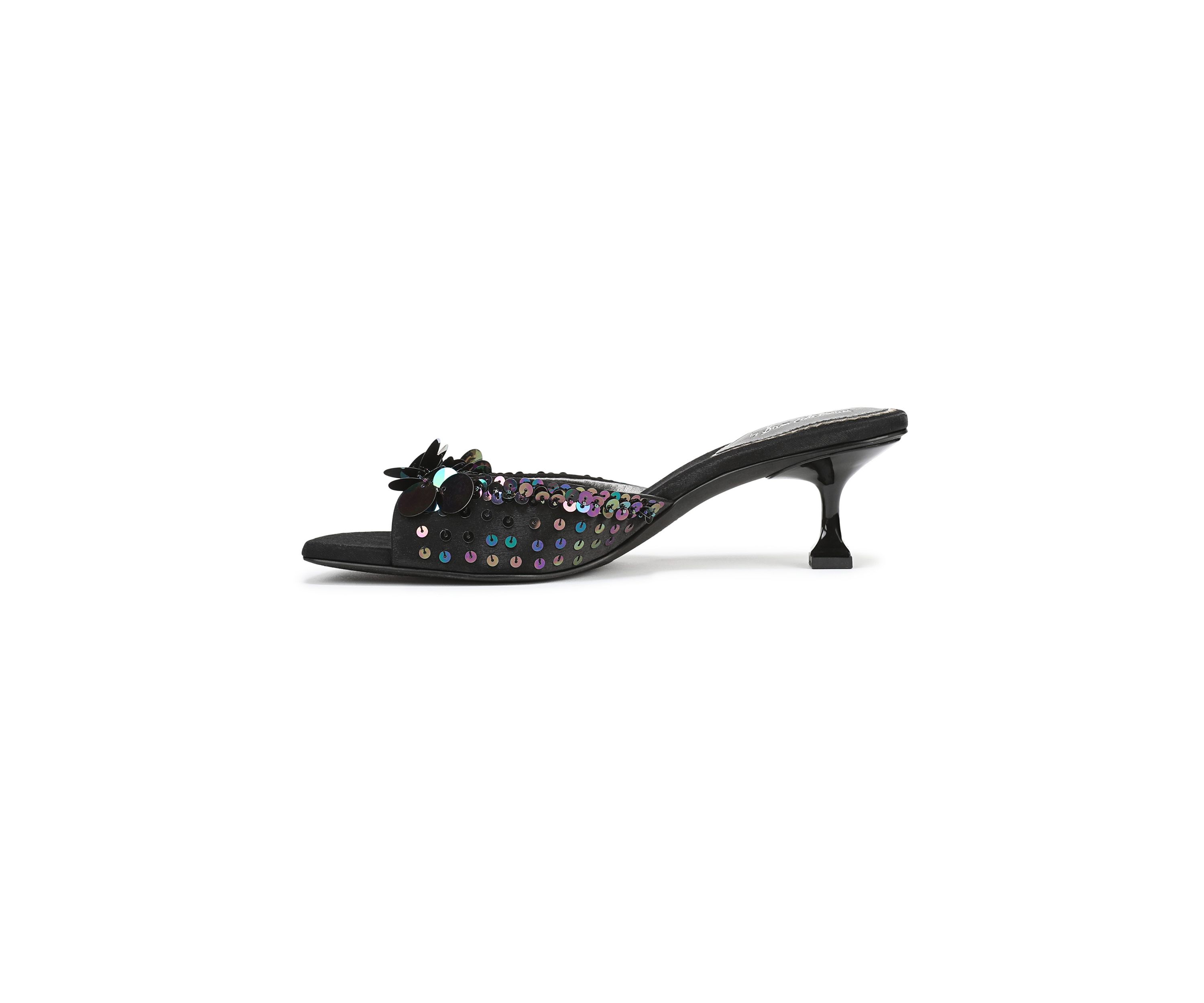 Juliana Kitten Heel Mule Sandals 