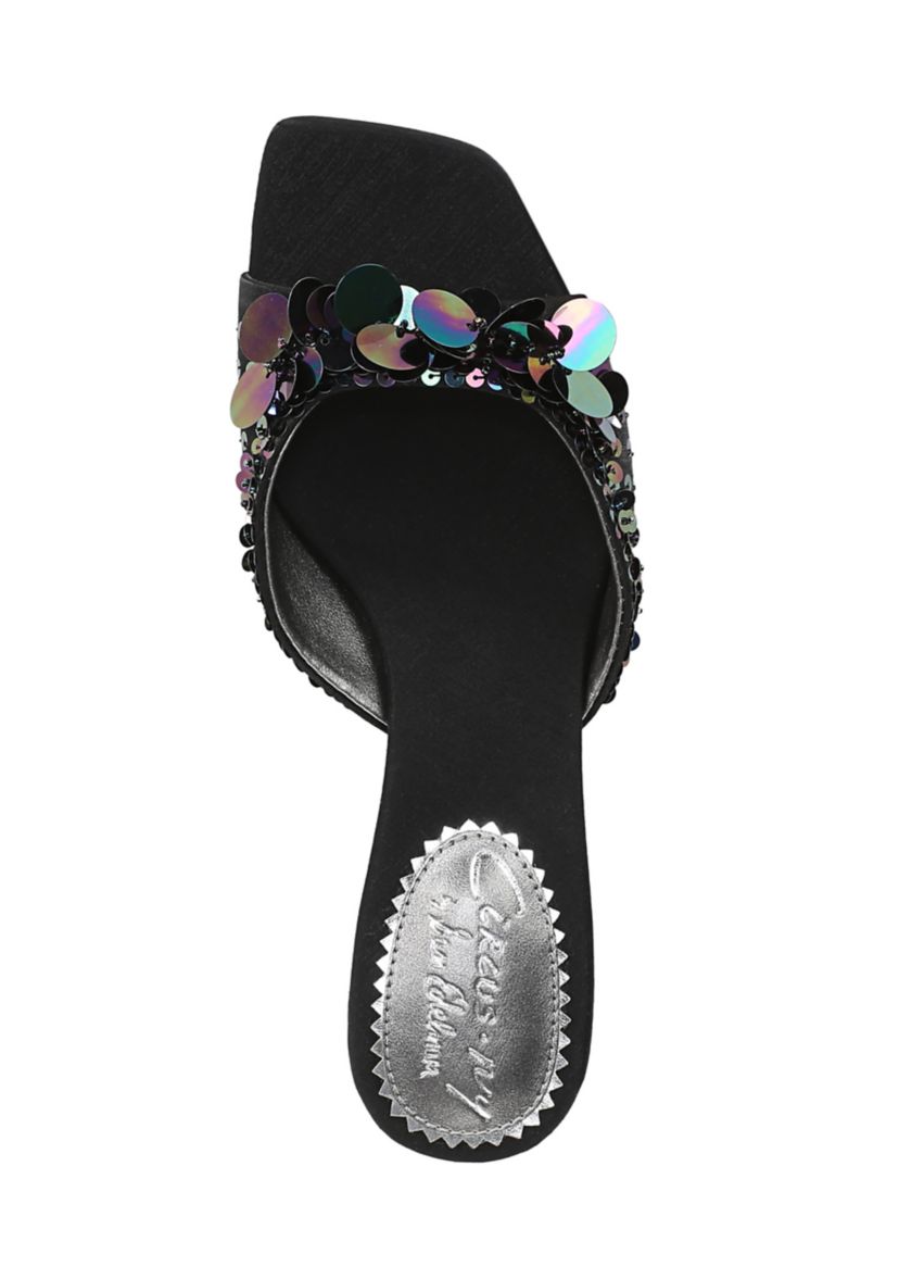 Juliana Kitten Heel Mule Sandals 
