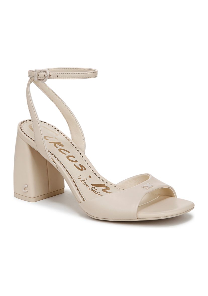 Aria Flower Block Heel Sandal