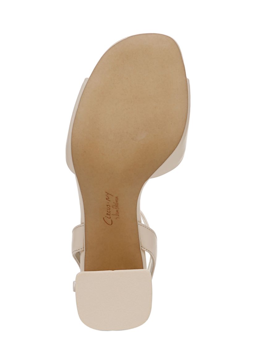 Aria Flower Block Heel Sandal