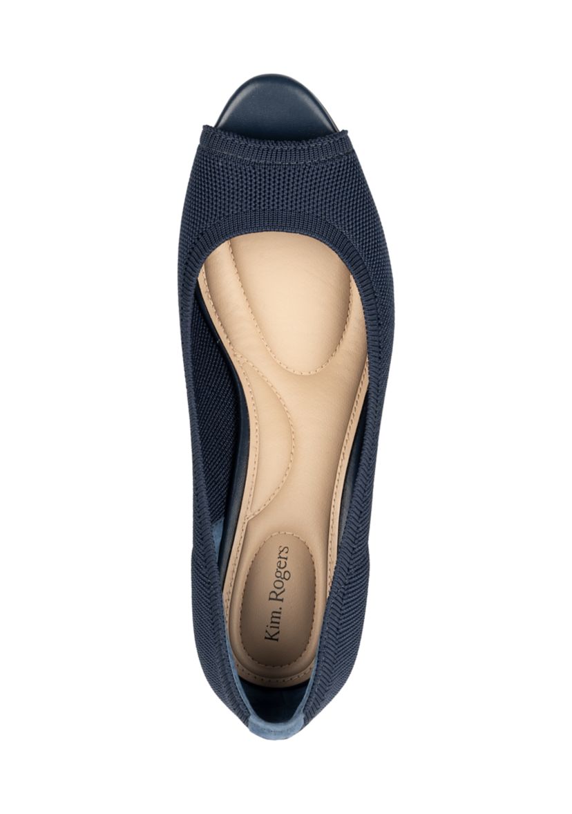 Sandra Knit Wedge Pumps