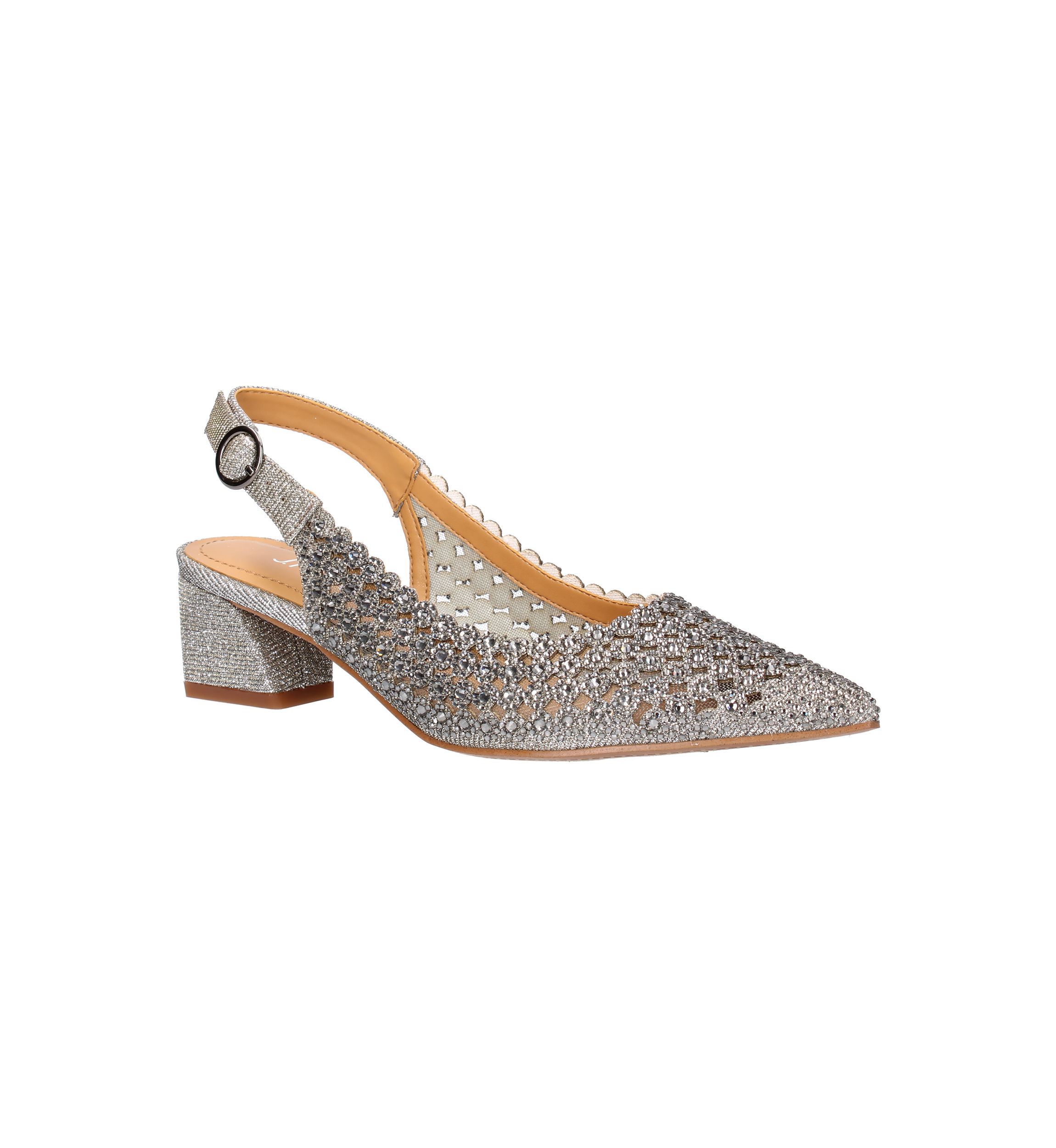 Pranil Sparkle Slingback Heels