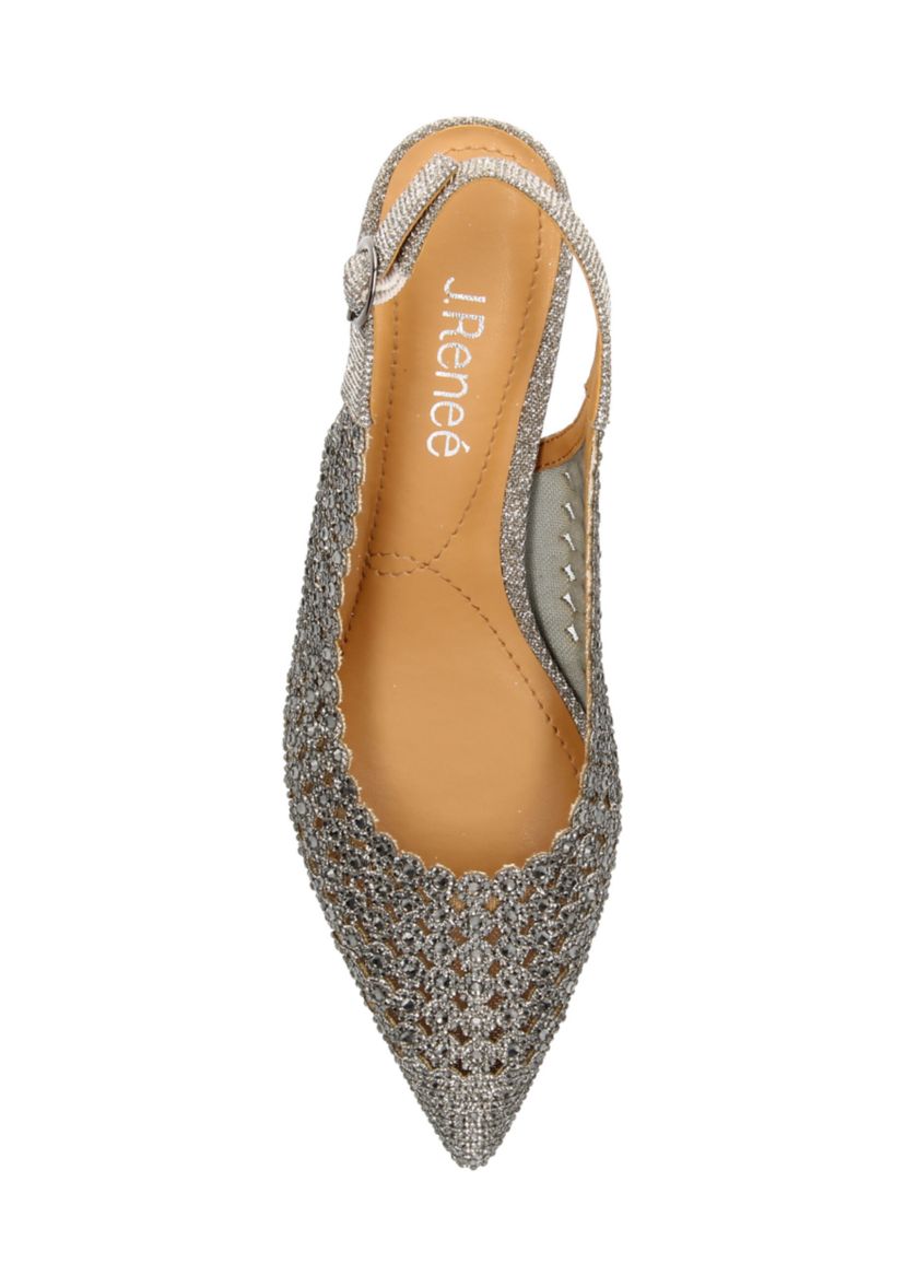 Pranil Sparkle Slingback Heels