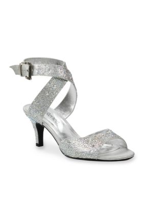 J Reneé Soncino Rhinestone Criss Cross Ankle Strap Pumps | belk