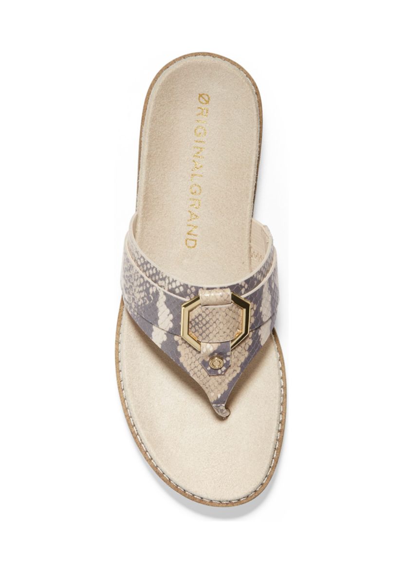 OriginalGrand Flatform Thong Sandals 