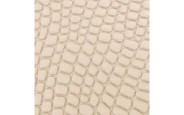 Light Stone Lizard Embossed Faux Leather