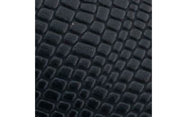 Black Lizard Embossed Faux Leather