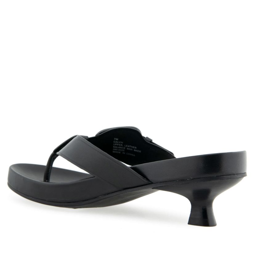 Calvin Kitten Heeled Thong Sandals