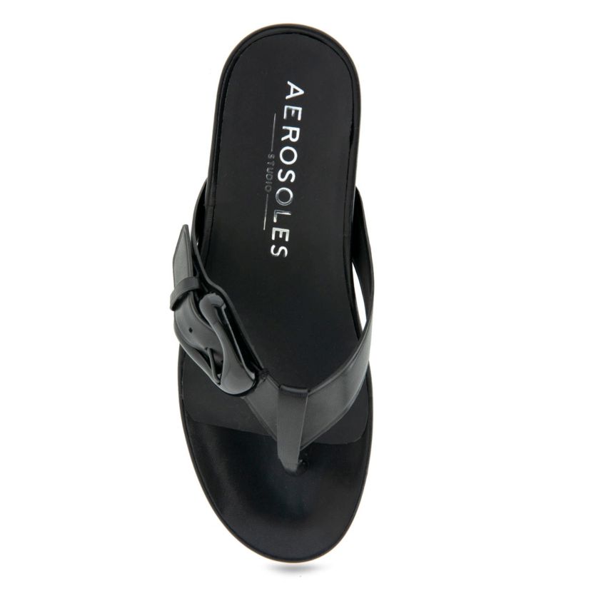 Calvin Kitten Heeled Thong Sandals