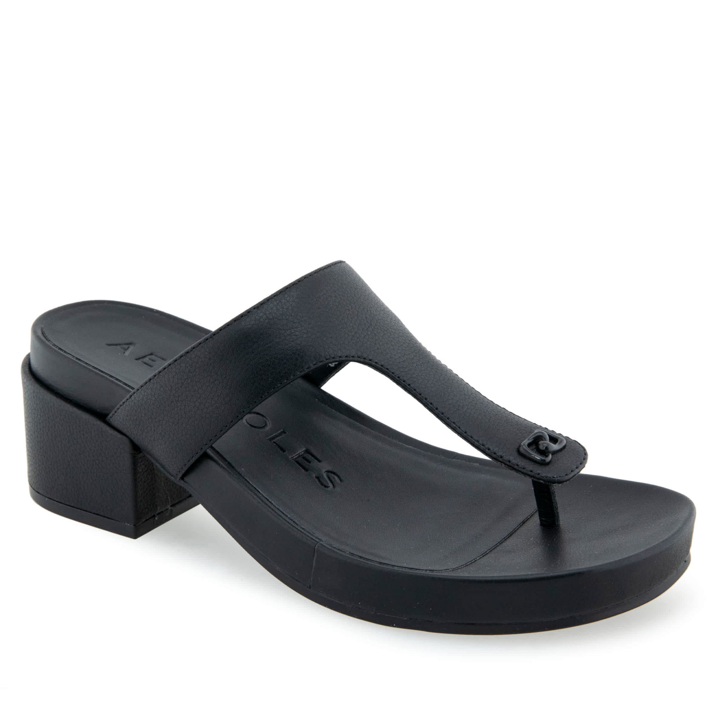 Clio Block Heeled Thong Sandals