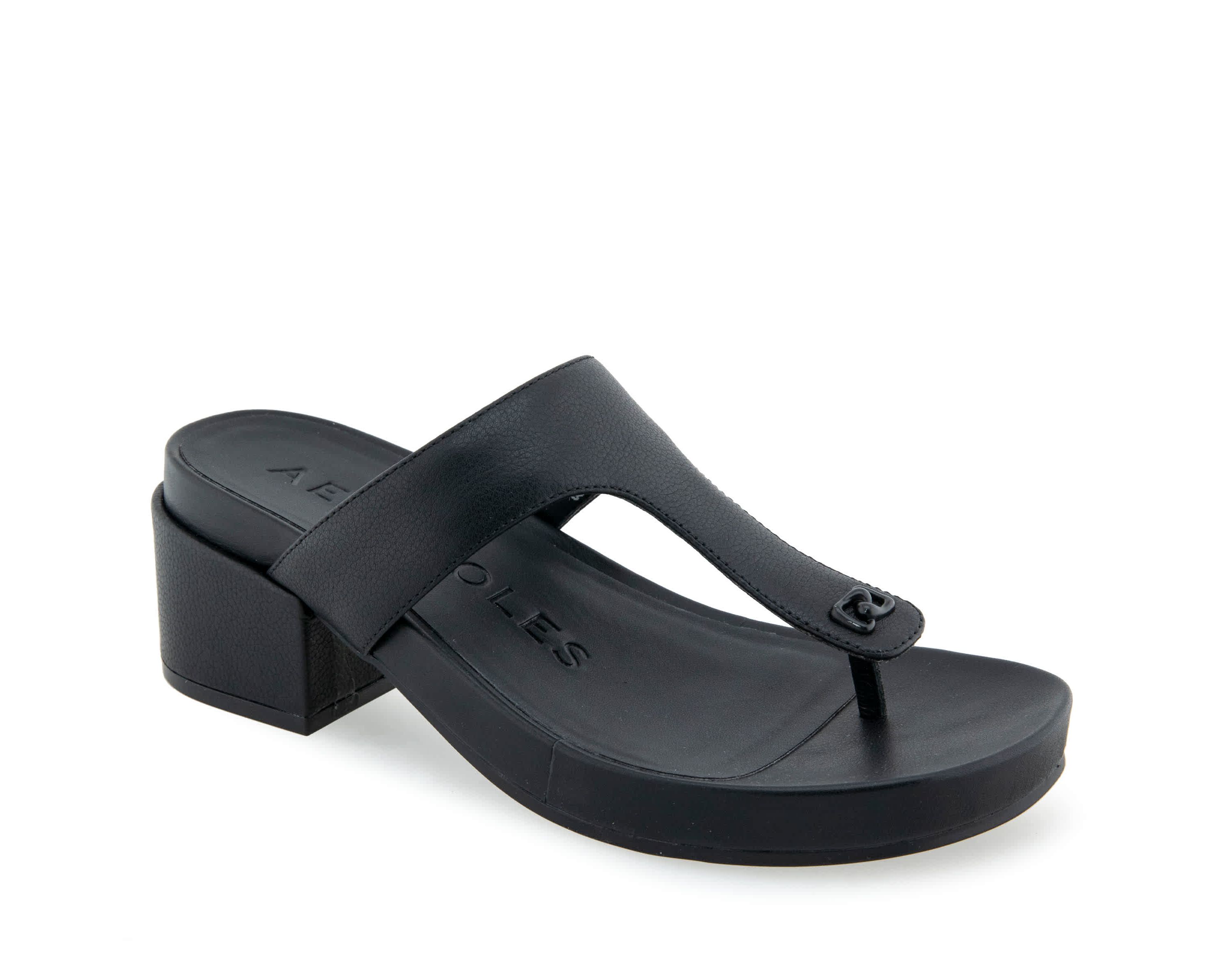 Clio Block Heeled Thong Sandals