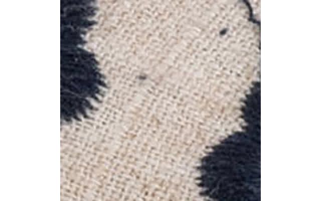 Natural/Navy Floral Linen