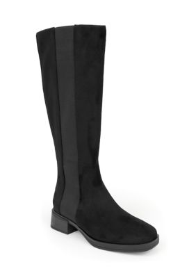 AEROSOLES Women's Daria Riding Boots, Black, 8M