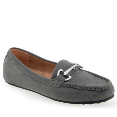 AEROSOLES Women's Day Drive Loafer, Gray, 10W
