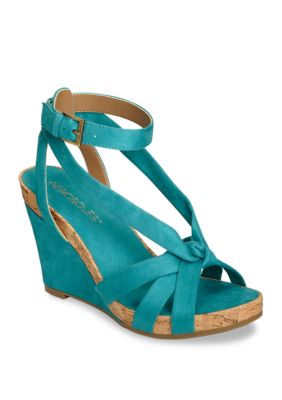 Aerosoles Fashion Plush Strappy Wedge Sandals Belk