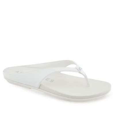 AEROSOLES Women's Fisher Thong Sandals, White, 11M