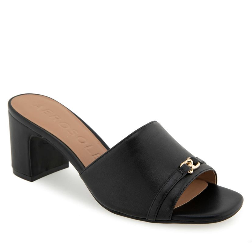 Gela Heeled Slide Sandals