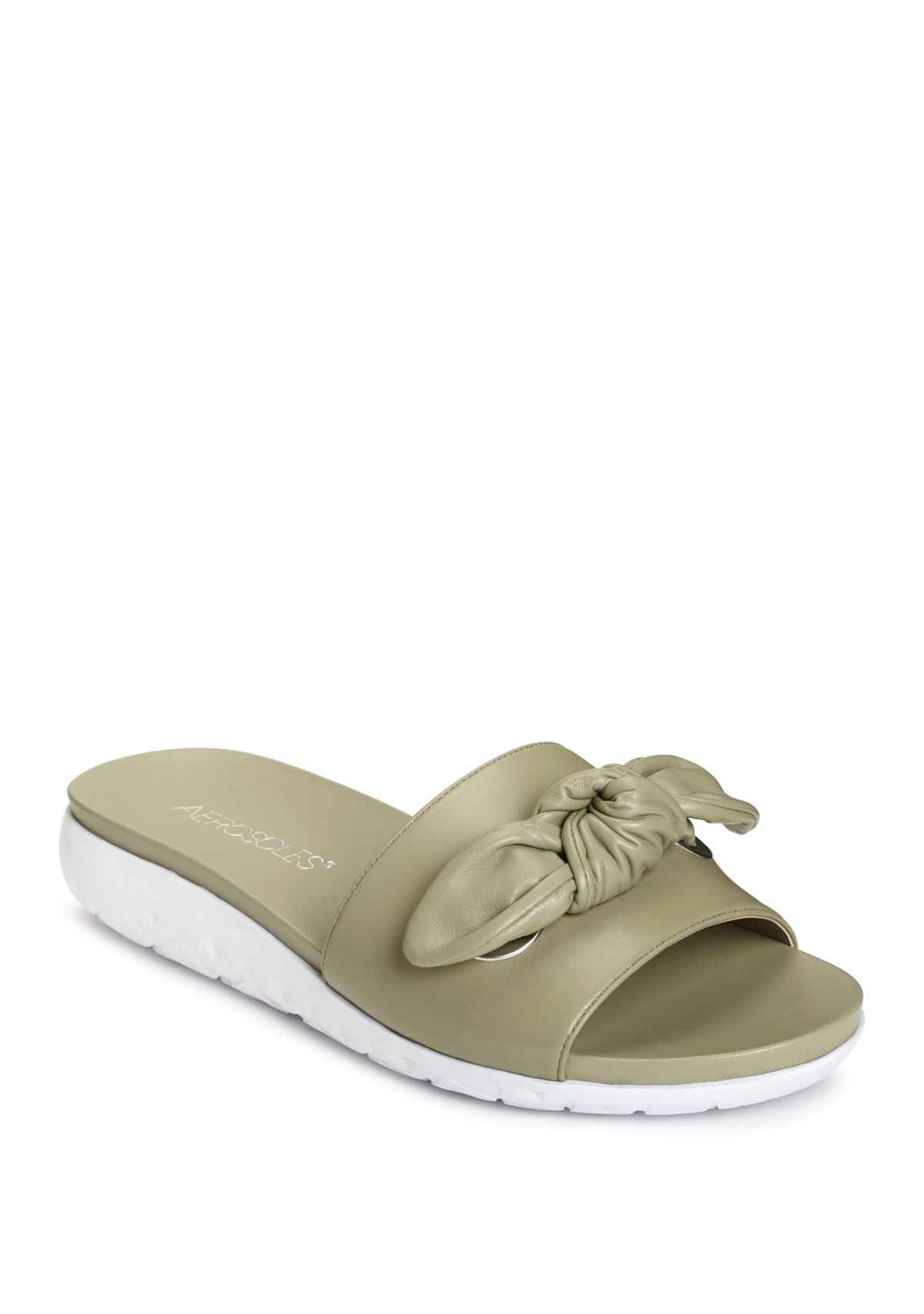 Manicure Bow Slide Sandals