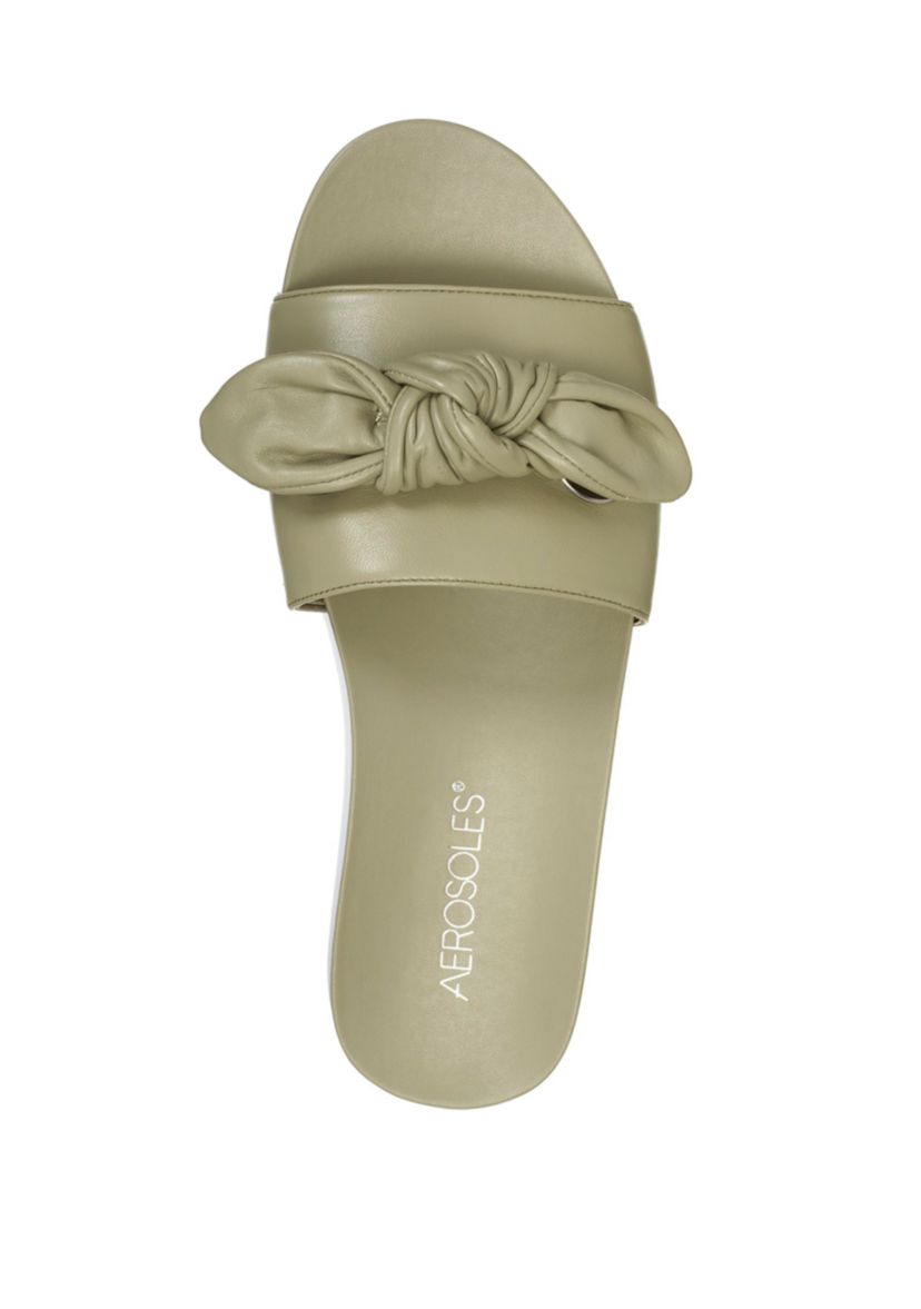 Manicure Bow Slide Sandals