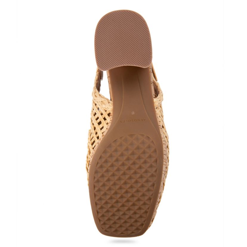Santiago Raffia Platform Pump