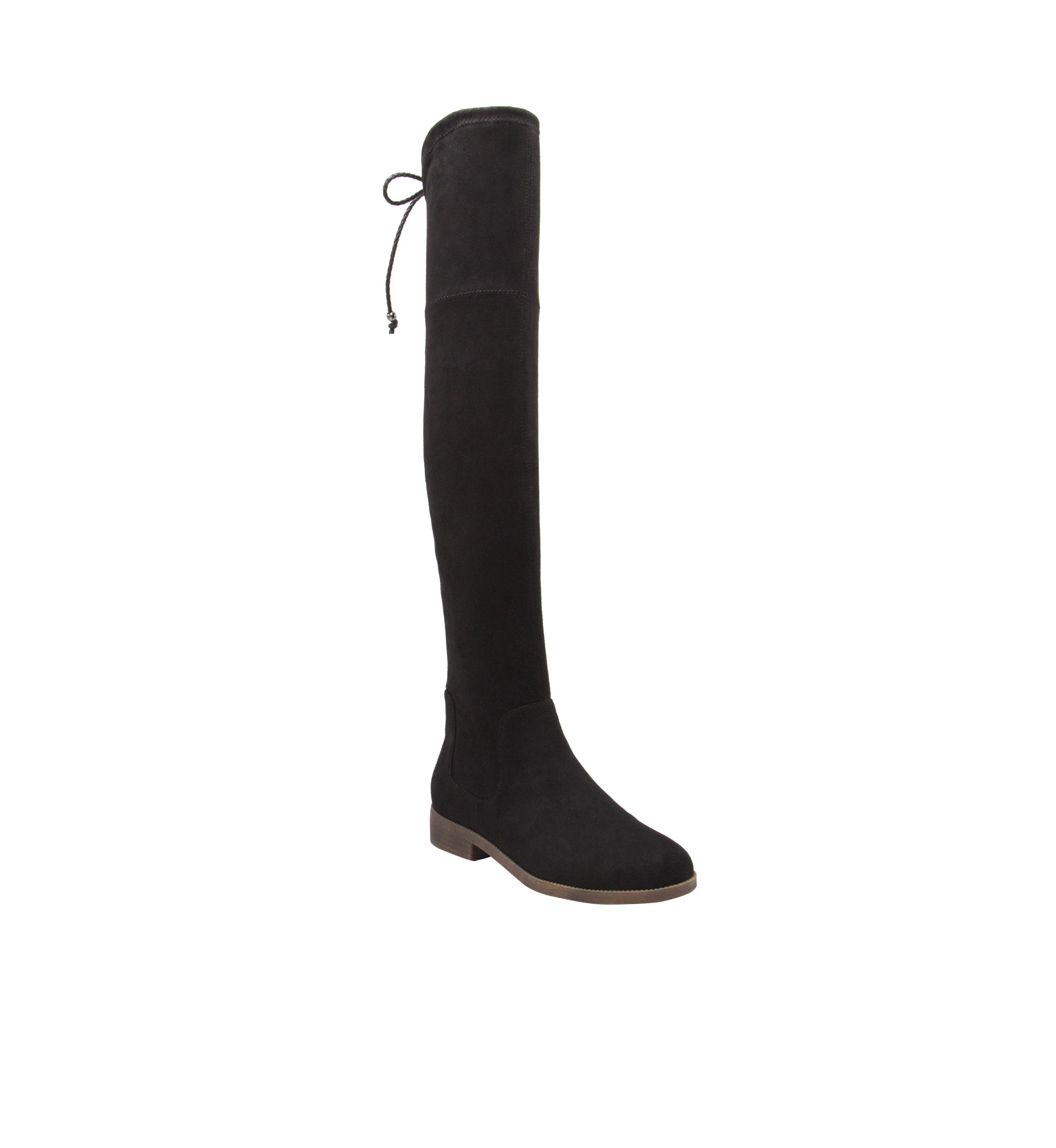 OVER THE KNEE:8 Medium:BLACK MICRO