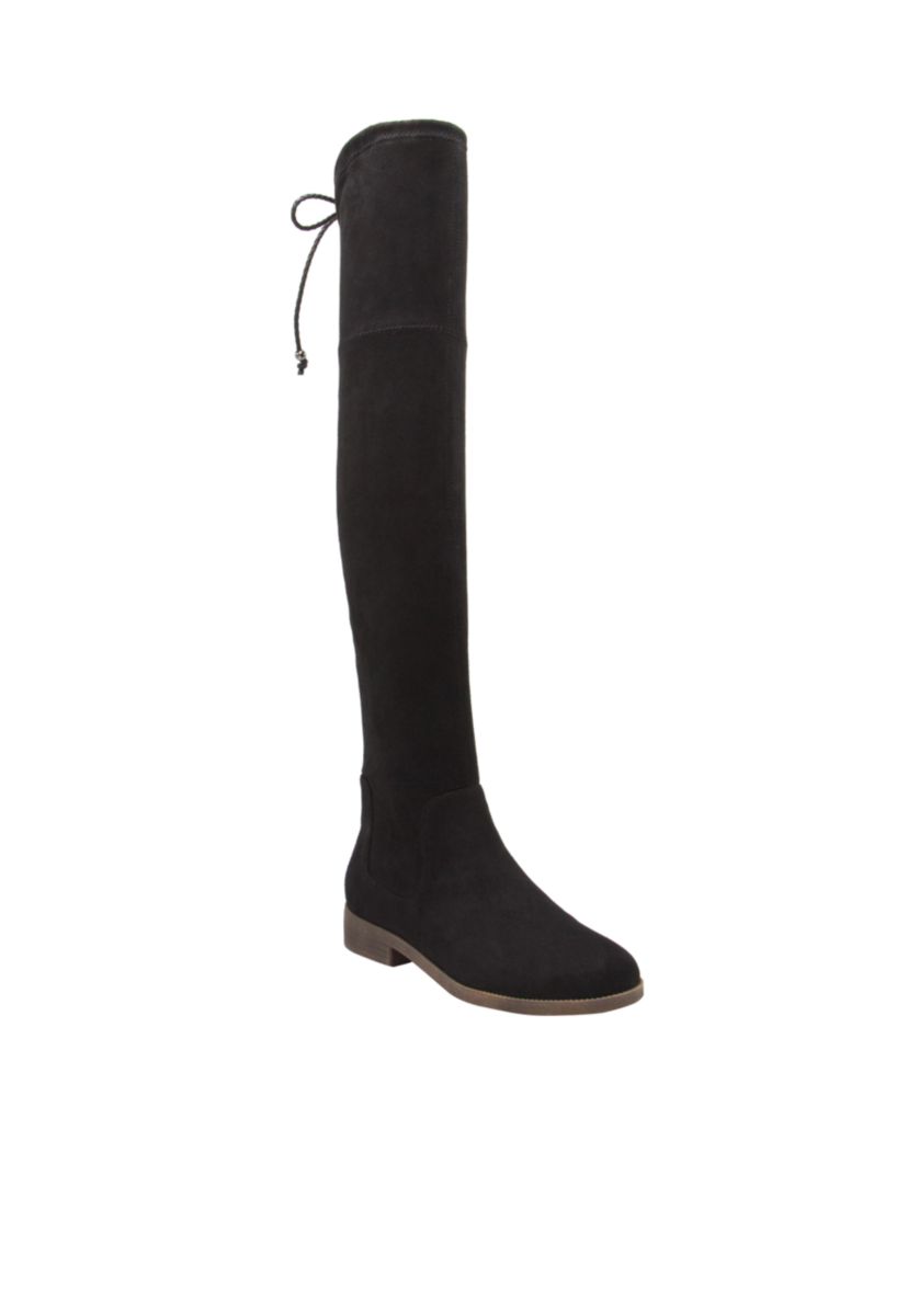 OVER THE KNEE:8 Medium:BLACK MICRO