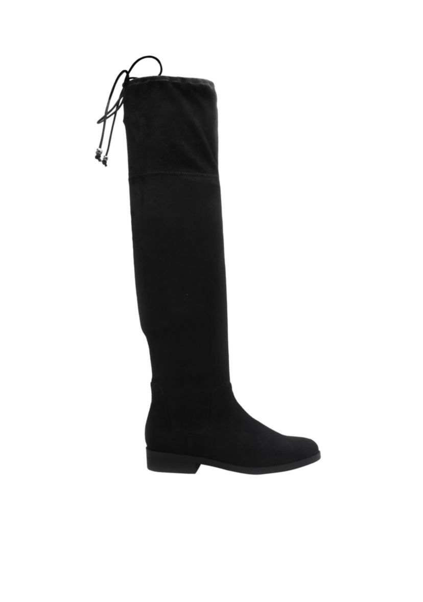OVER THE KNEE:8 Medium:BLACK MICRO