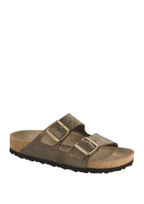 arizona washed metallic birkenstock sandals