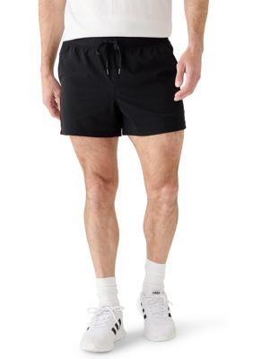 90 Degree by Reflex Men's Vitamesh Stratus Flow 5" Shorts, Black, XL