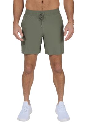 90 Degree by Reflex Men's Madra Texture Power Shorts, Sage, Small