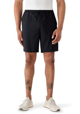 90 Degree by Reflex Men's Big & Tall Warp Agility Shorts, Black, 2XL Long