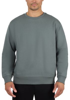 90 Degree by Reflex Men's Everyday Crew Neck Sweatshirt, Green, Small