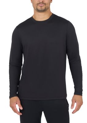 90 Degree by Reflex Men's Cooltek Presto Long Sleeve Crew Neck T-Shirt