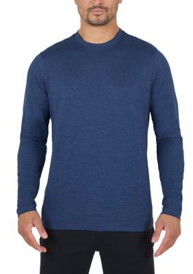 90 Degree by Reflex Men's Cooltek Presto Long Sleeve Crew Neck T-Shirt, Medium