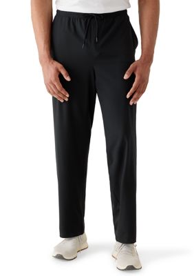 90 Degree by Reflex Men's Tall Lightstreme Lincoln Straight Leg Pants, Black, 2XL Long