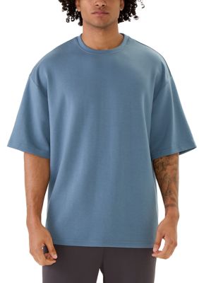 90 Degree by Reflex Men's Softlite Shift Oversize Short Sleeve T-Shirt, Blue, 2XL
