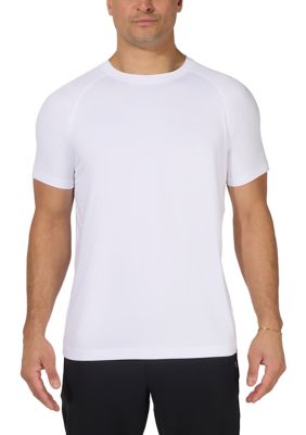 90 Degree by Reflex Men's Cooltek Presto Short Sleeve Crew Neck T-Shirt, White, 2XL