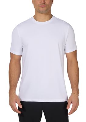 90 Degree by Reflex Men's Track Short Sleeve T-Shirt, White, 2XL