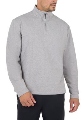 90 Degree by Reflex Men's Cationic Midweight Cooltek Jersey Quarter Zip Pullover, 2XL