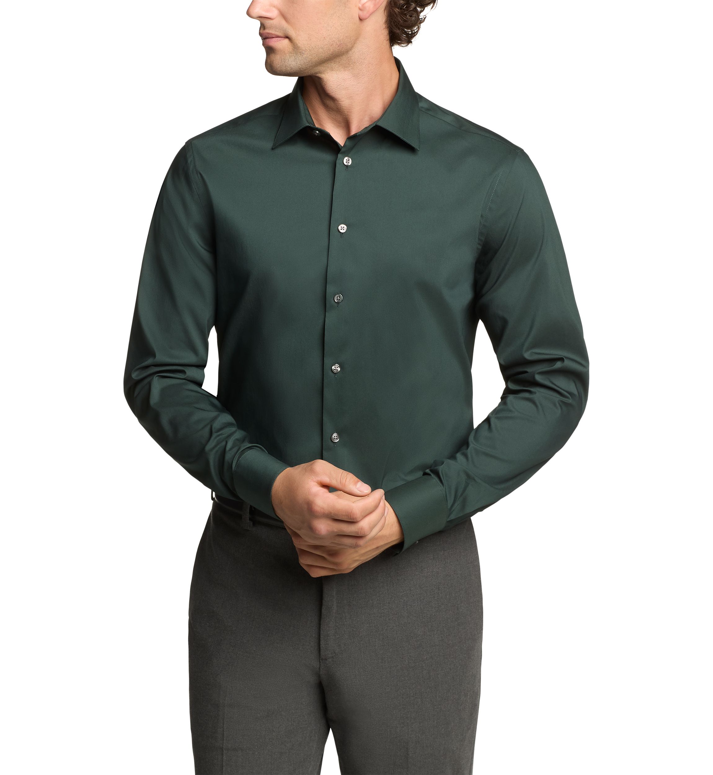 Mens Slim Fit Dynamic Cooling Dress Shirt