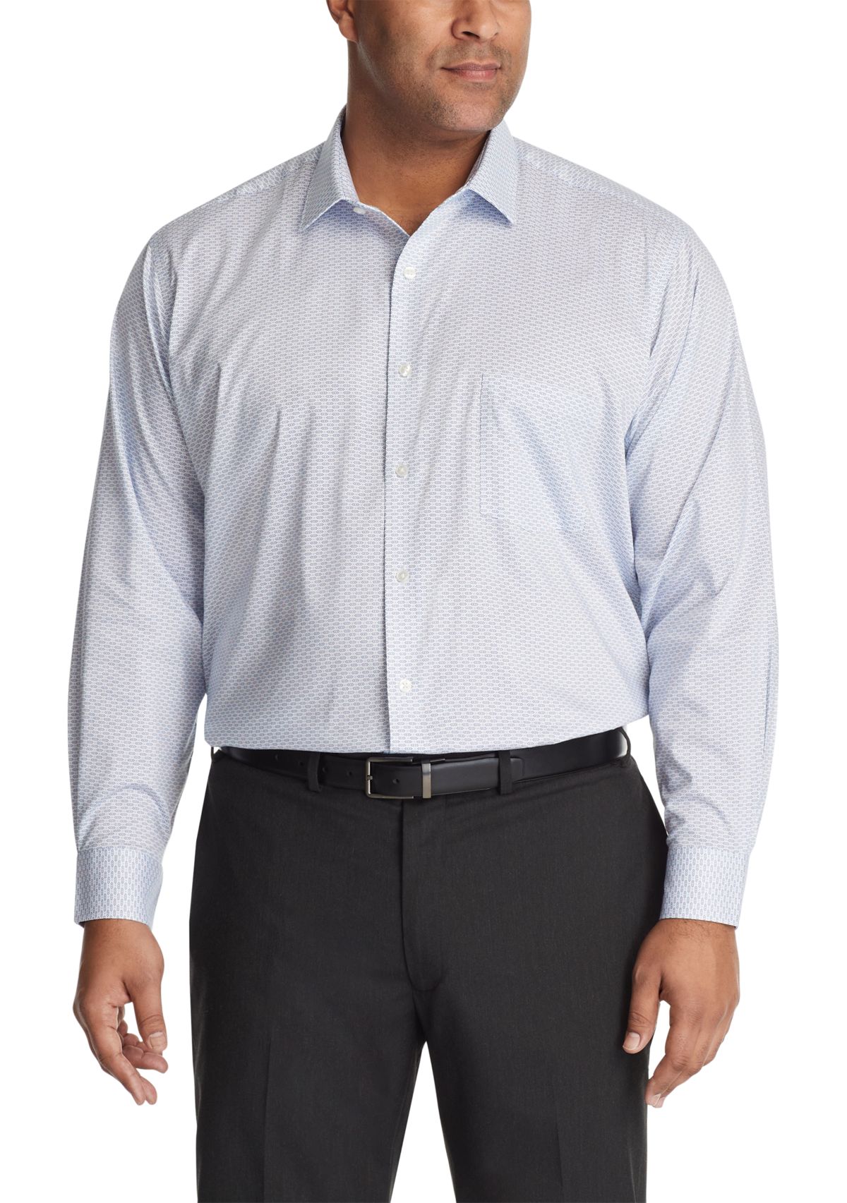 Big & Tall Ultra Wrinkle Free Stretch Collar Shirt
