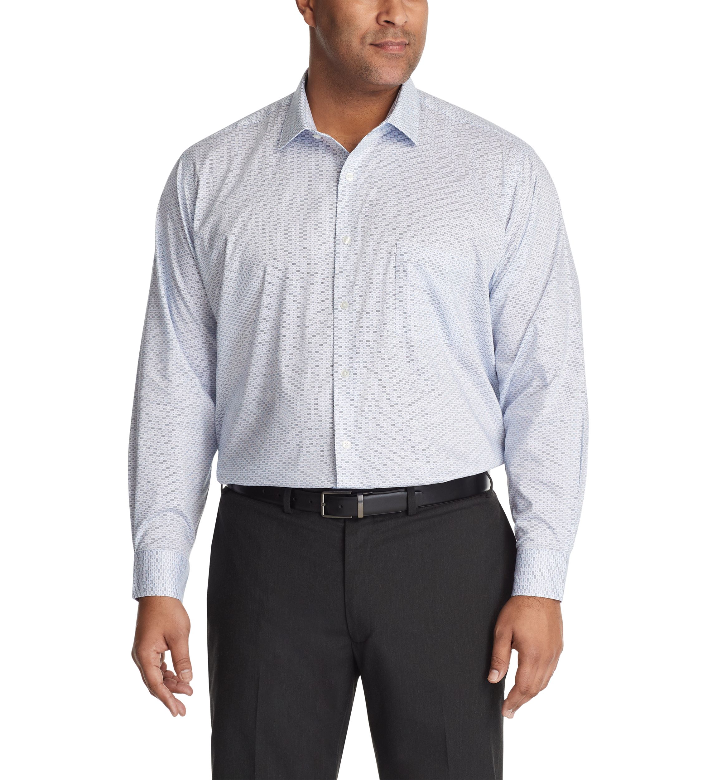 Big & Tall Ultra Wrinkle Free Stretch Collar Shirt