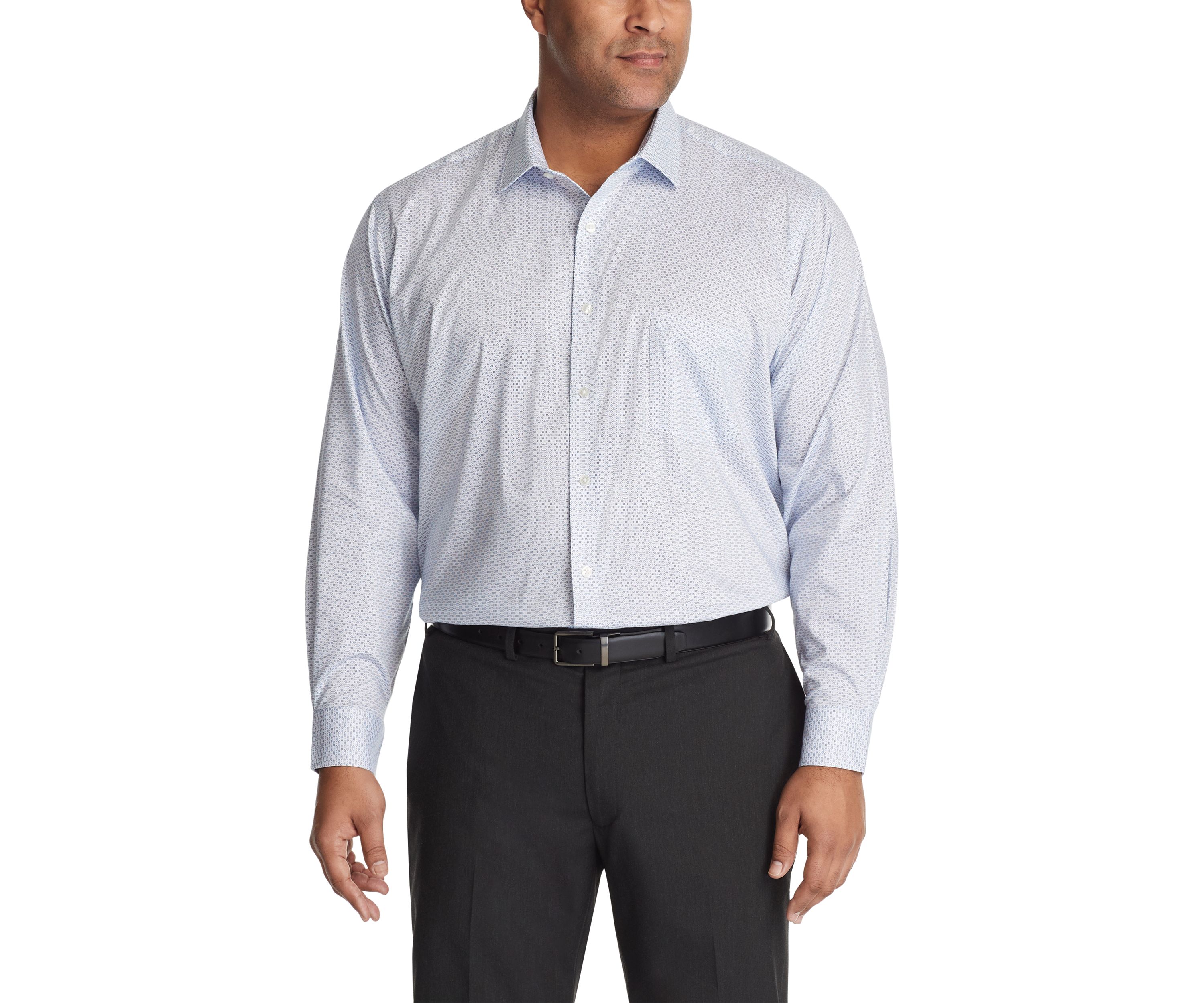 Big & Tall Ultra Wrinkle Free Stretch Collar Shirt