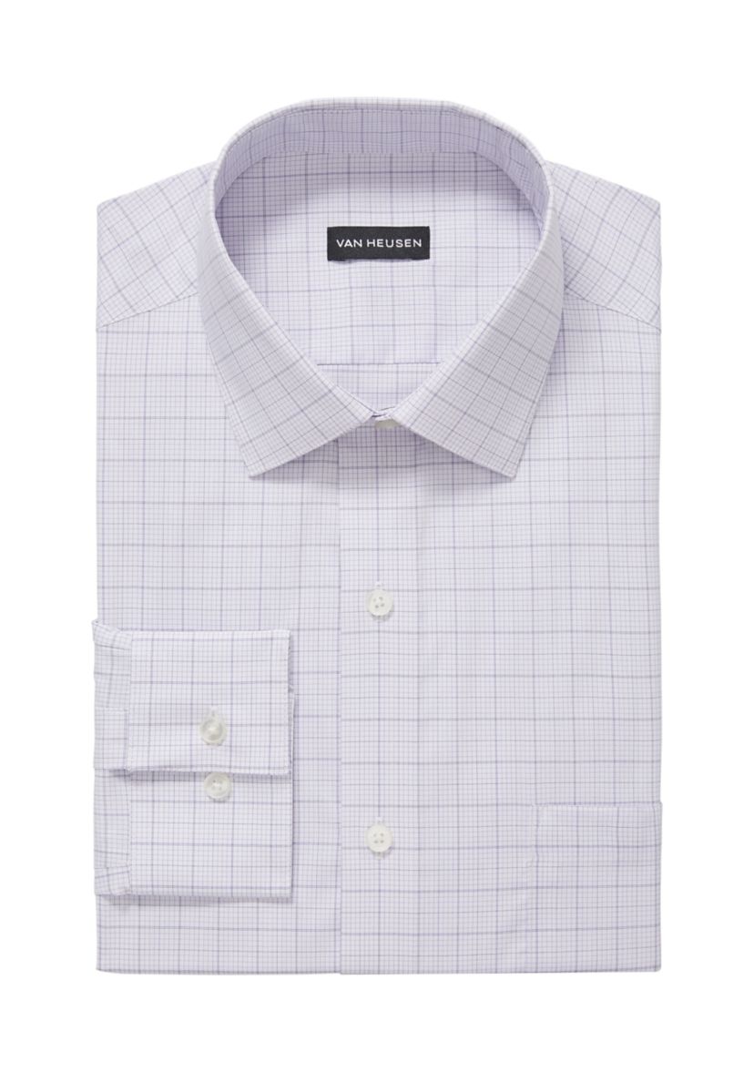 Mens Tall Ultra Wrinkle Free Flex Collar Dress Shirt