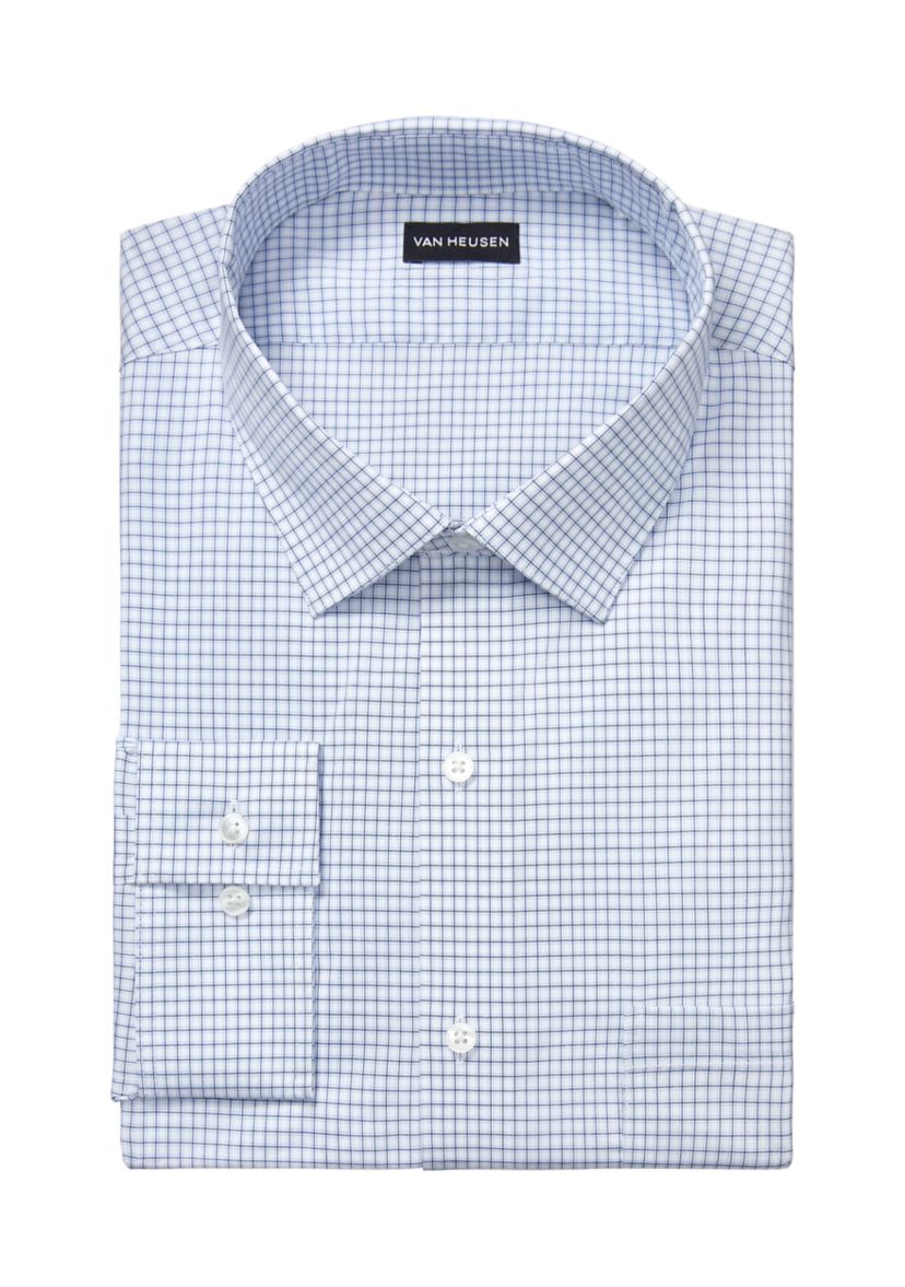 Mens Big Ultra Wrinkle Free Stretch Collar Shirt