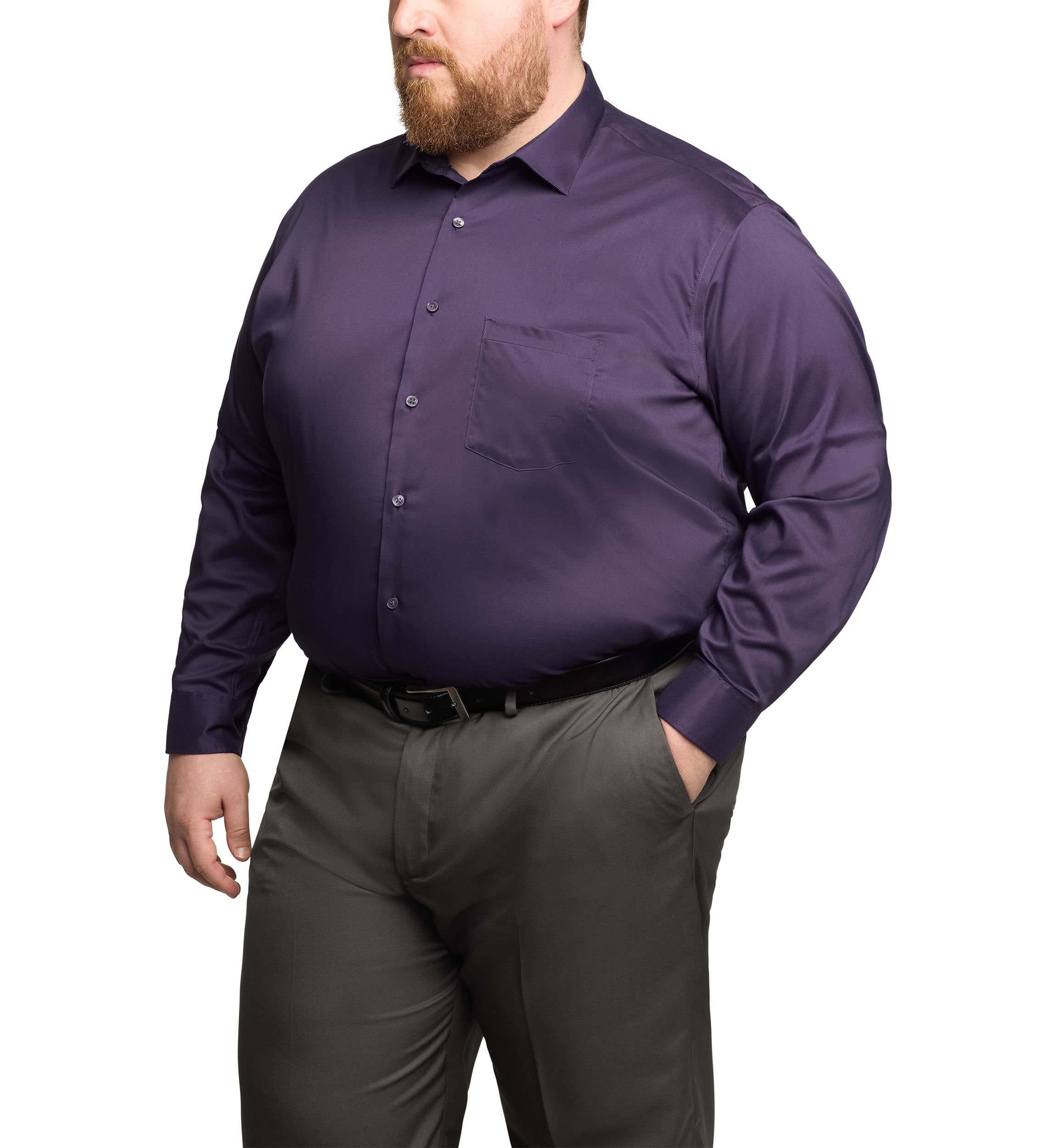 Big & Tall Ultra Wrinkle Free Stretch Collar Shirt