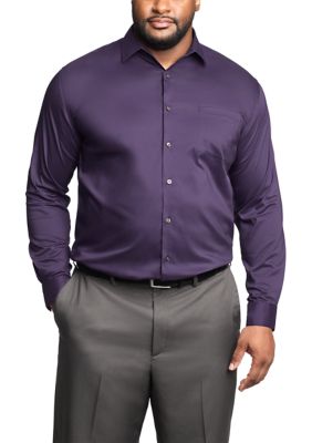 Van Heusen Men's Big & Tall Ultra Wrinkle Free Stretch Collar Shirt, 18 37/38