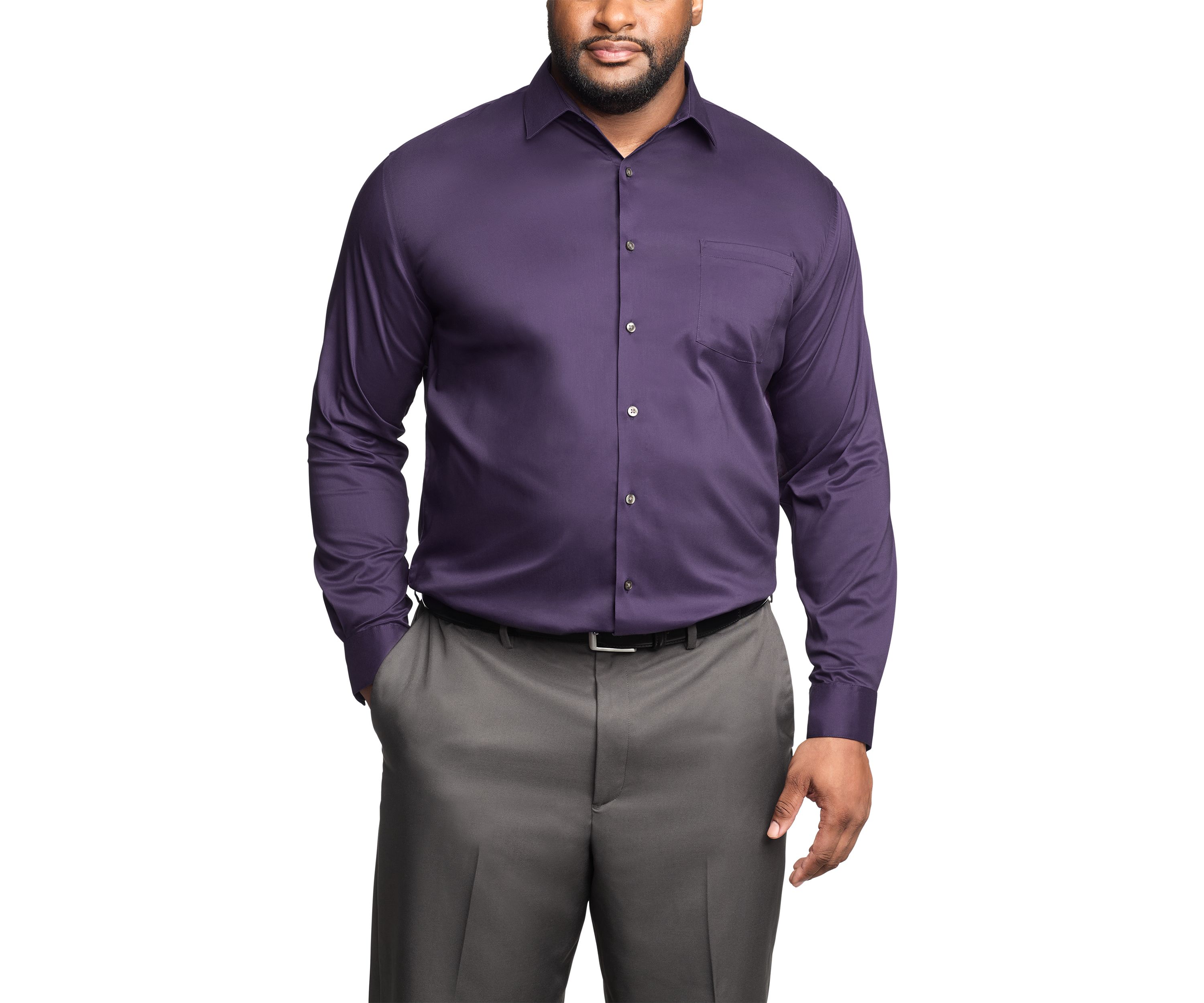 Big & Tall Ultra Wrinkle Free Stretch Collar Shirt